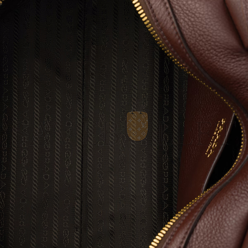 PRADA LARGE LEATHER TOP-HANDLE BAG 1BB148 (33*22*14cm)